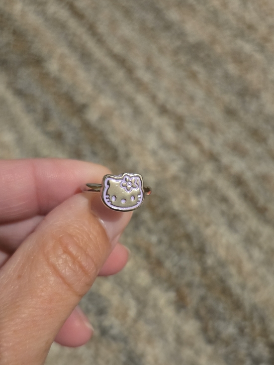 Hello Kitty Jewelry - Hello Kitty Purple and Silver Adjustable Ring